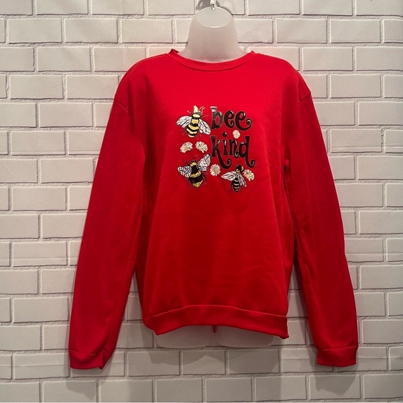 BEE KIND women red sweater/size XL - Picture 1 of 6